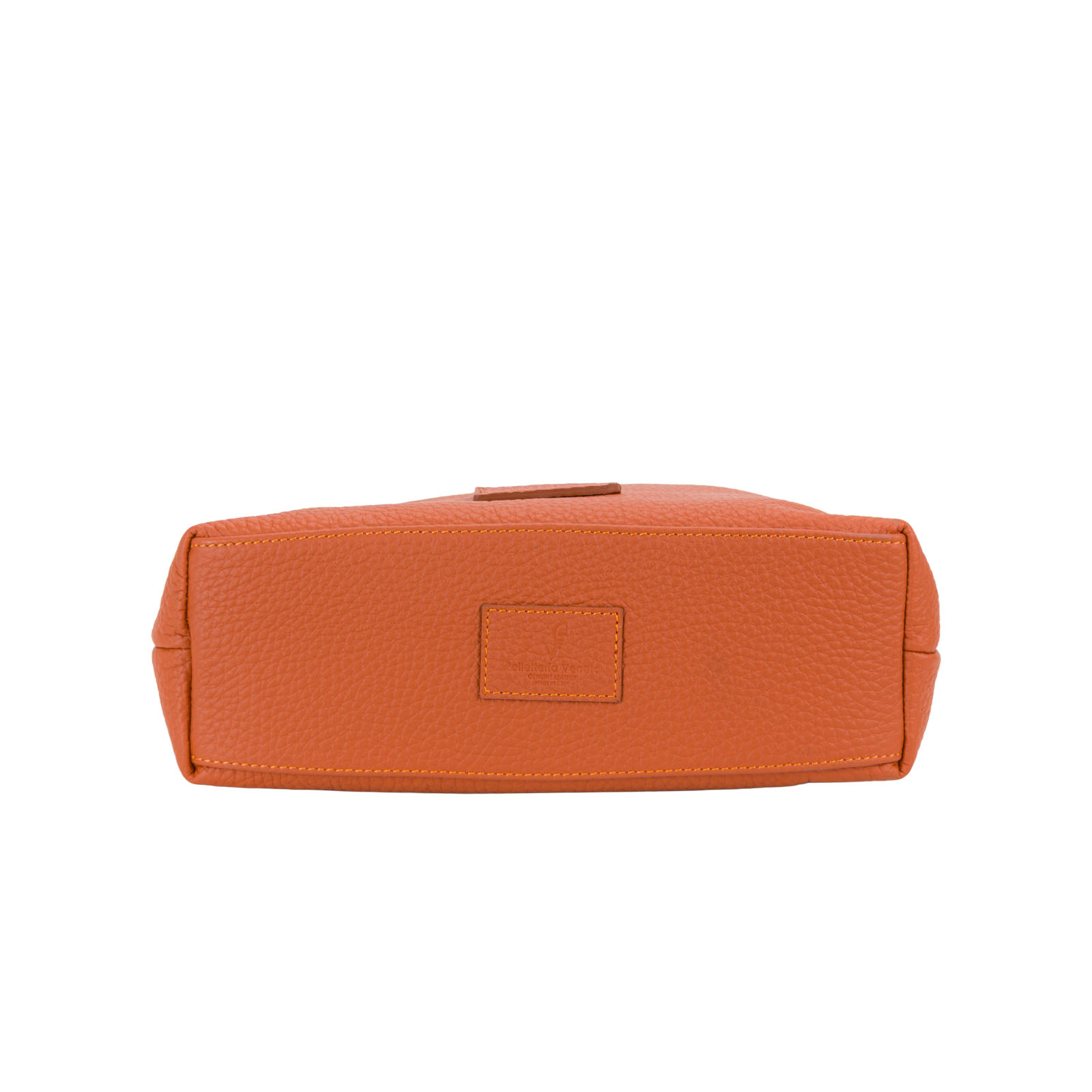 Borsa a mano in pelle da donna di Pelletteria Veneta | Collezione Faro - Arancione