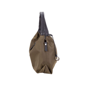 Borsa a spalla grande da donna in nylon e pelle di Pelletteria Veneta