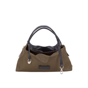 Borsa a spalla media da donna in nylon e pelle di Pelletteria Veneta