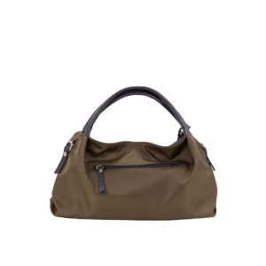 Borsa a spalla media da donna in nylon e pelle di Pelletteria Veneta