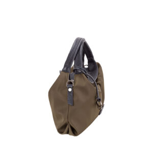 Borsa a spalla media da donna in nylon e pelle di Pelletteria Veneta