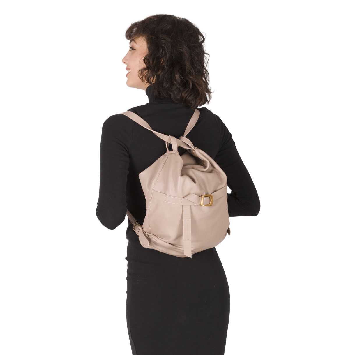 Mura Collection Convertible Leather Shoulder Bag and Backpack - Image 2