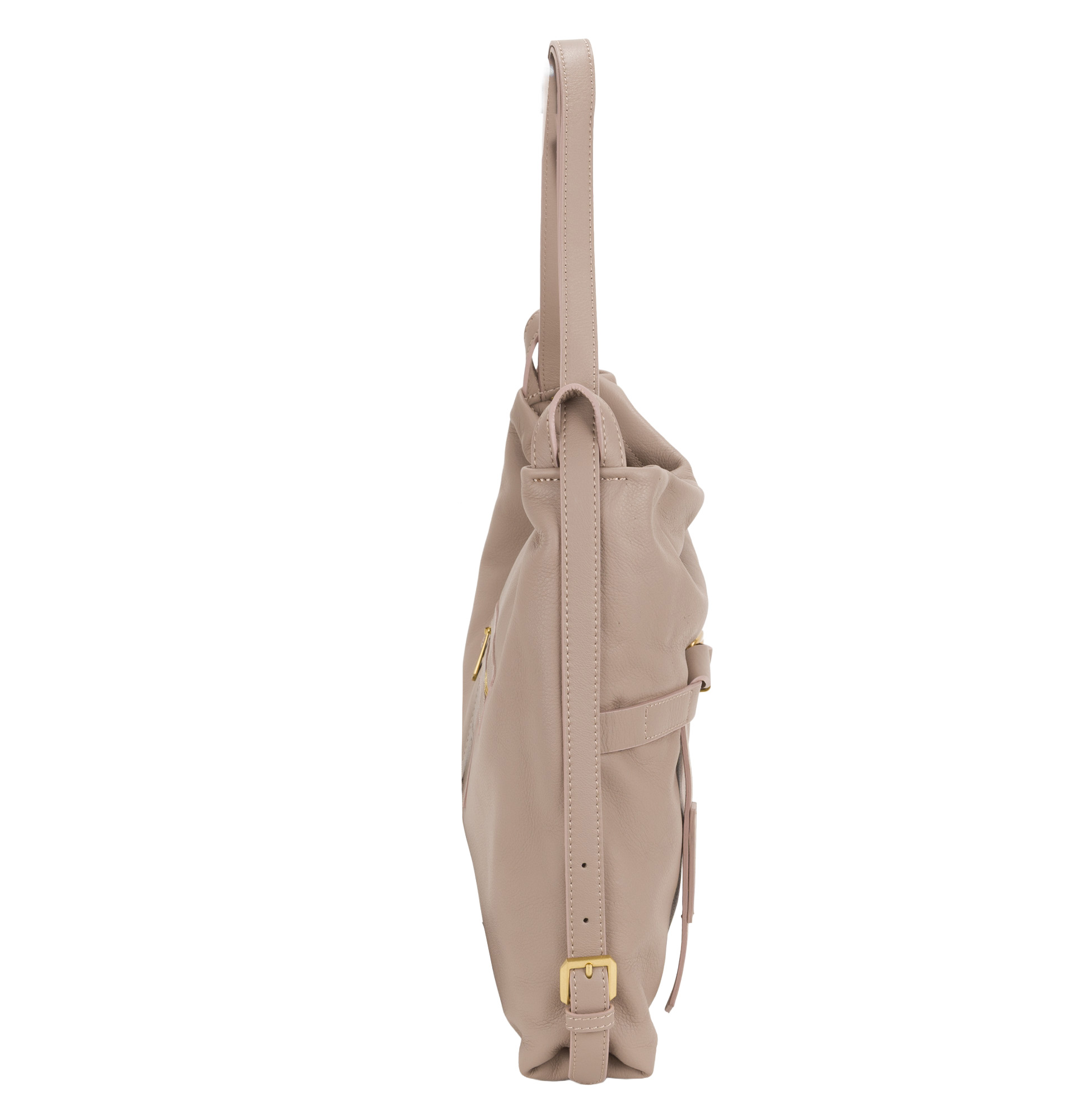 Mura Collection Convertible Leather Shoulder Bag and Backpack - Image 5