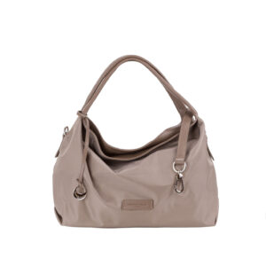 Borsa a spalla media in nylon e pelle Y27721 Collezione Giudecca