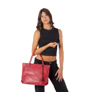 Shopper in pelle da donna di Pelletteria Veneta collezione Fondamenta
