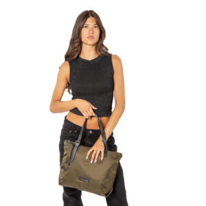 Alternative view of Nylon and Leather Shopper Bag Giudecca Collection