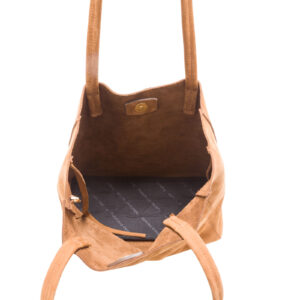 Shopper media in nabuk -Collezione Campiello