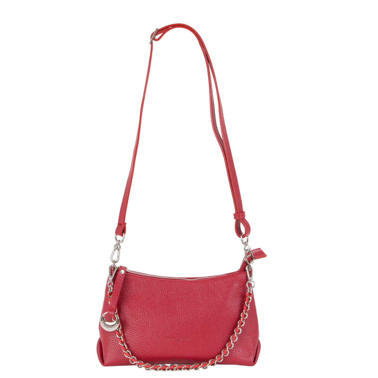 Fondamenta Collection Tumbled Leather Pochette with Chain and Strap D27127 - Image 3