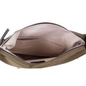 Zaino convertibile a spalla in nylon e pelle da donna di Pelletteria Veneta