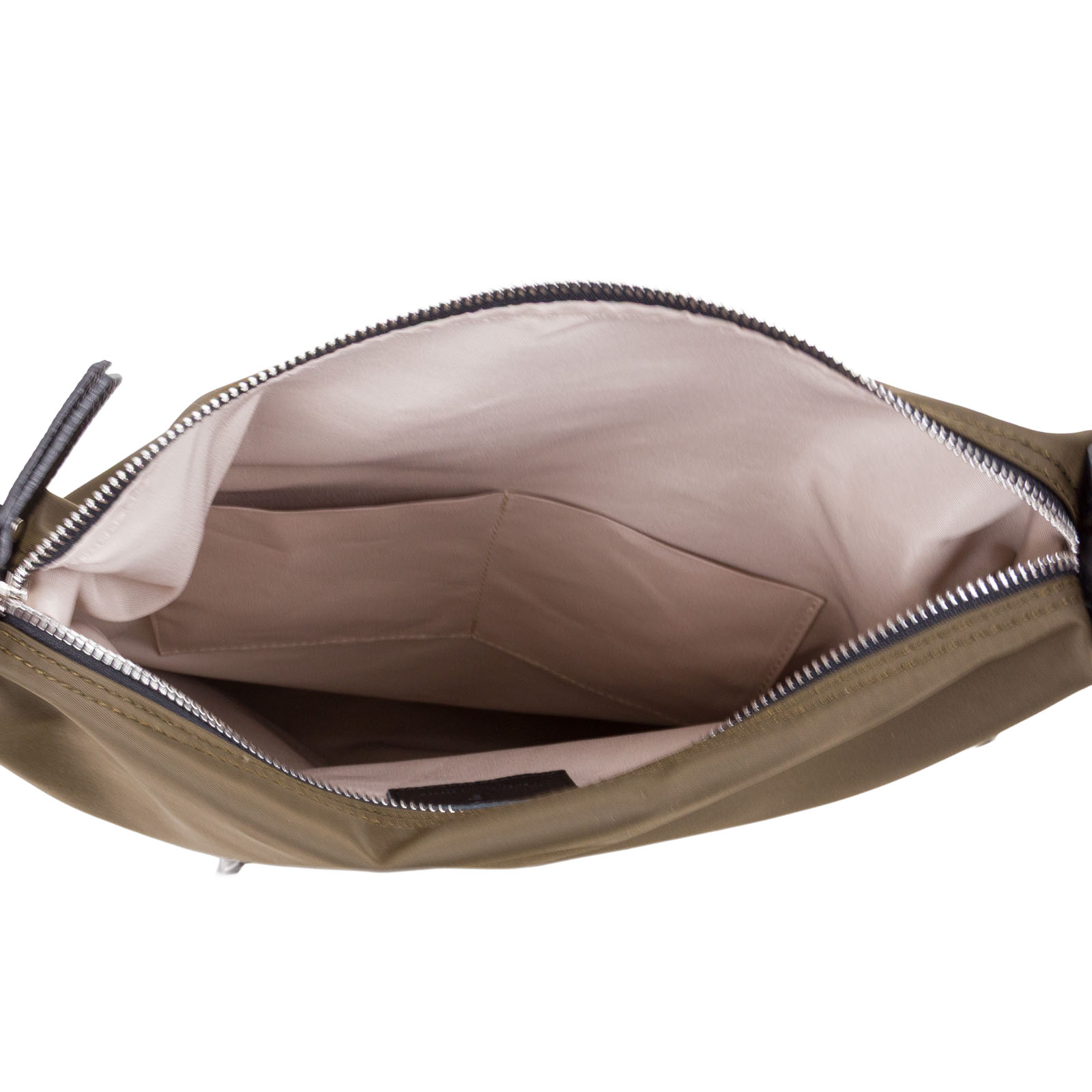 Zaino convertibile a spalla in nylon e pelle da donna di Pelletteria Veneta