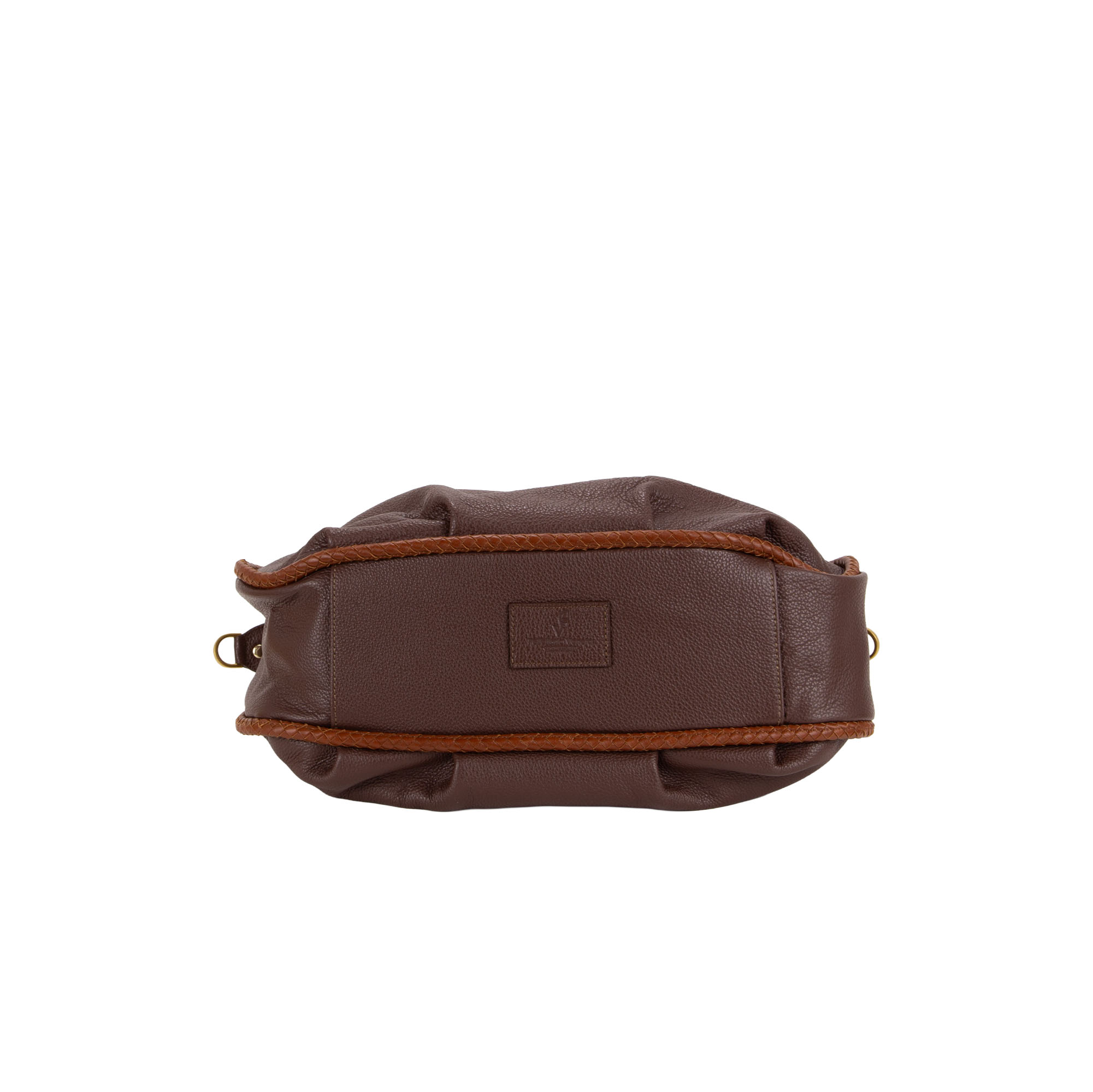 Borsa grande a mano in pelle da donna con decorazione V27601 - immagine 9