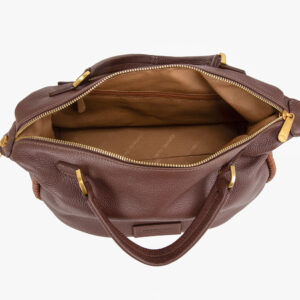 Borsa grande a mano in pelle da donna con decorazione V27601 - immagine 8
