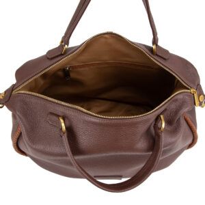Borsa media a mano in pelle da donna con decorazione V27602 - immagine 8