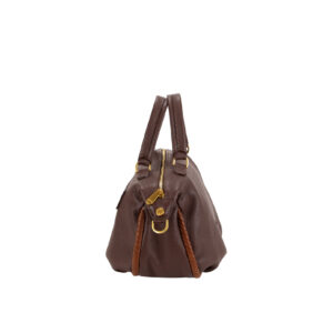 Borsa media a mano in pelle da donna con decorazione V27602 - immagine 7