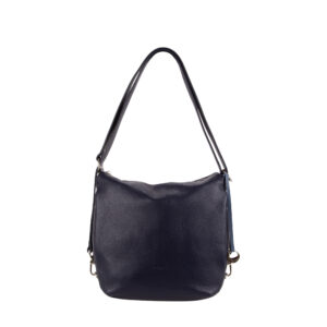 Convertible Italian Leather Multi-Compartment Backpack and Shoulder Bag D27310
