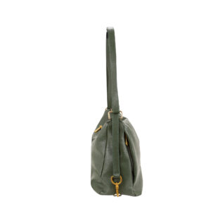 Sacca a spalla in pelle convertibile con spallacci regolabili che possono essere portati come zaino, tasche laterali, art. D27310 di Pelletteria Veneta
