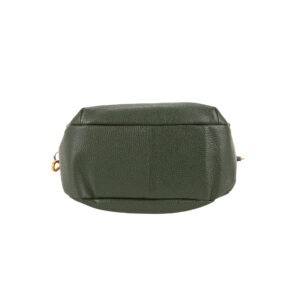 Sacca a spalla in pelle da donna, con tasche laterali e tracolla in tessuto regolabile art. D27311 di Pelletteria Veneta