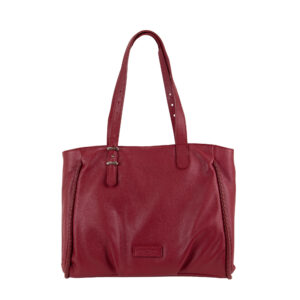 Shopper in pelle da donna con decorazione V27603