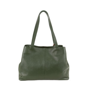 Shopper in pelle da donna con scomparti multipli e tracolla regolabile in tessuto art D27313 di Pelletteria Veneta