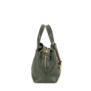 Minibag in pelle da donna con scomparti multipli e tracolla regolabile in tessuto art D27315 di Pelletteria Veneta