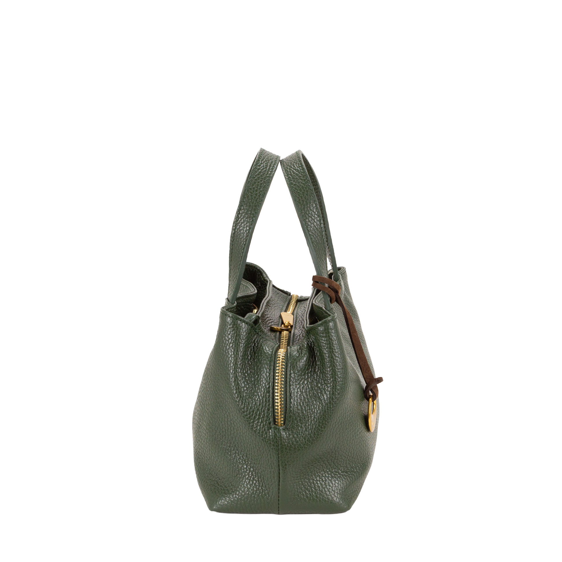 Minibag in pelle da donna con scomparti multipli e tracolla regolabile in tessuto art D27315 di Pelletteria Veneta