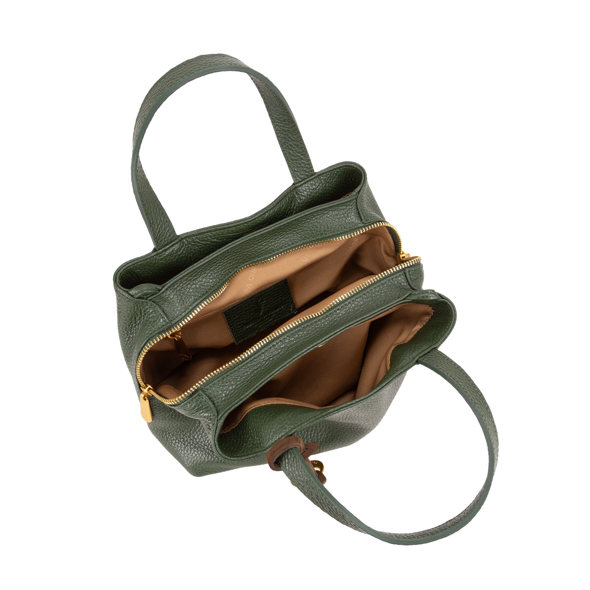 Minibag in pelle da donna con scomparti multipli e tracolla regolabile in tessuto art D27315 di Pelletteria Veneta