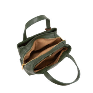 Minibag in pelle da donna con scomparti multipli e tracolla regolabile in tessuto art D27315 di Pelletteria Veneta