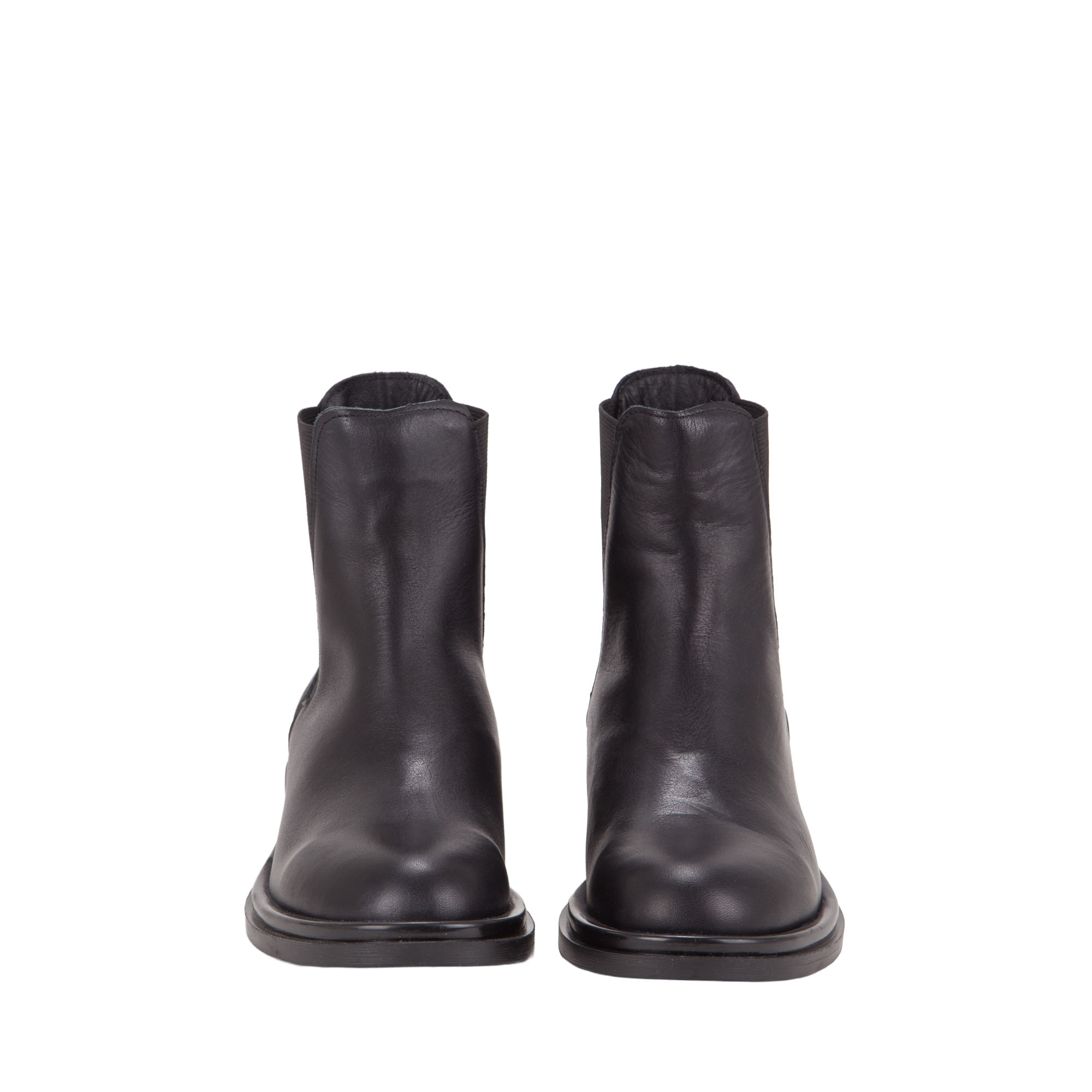 Stivaletti in pelle da donna alla caviglia con elastico e tacco 3 di Pelletteria Veneta