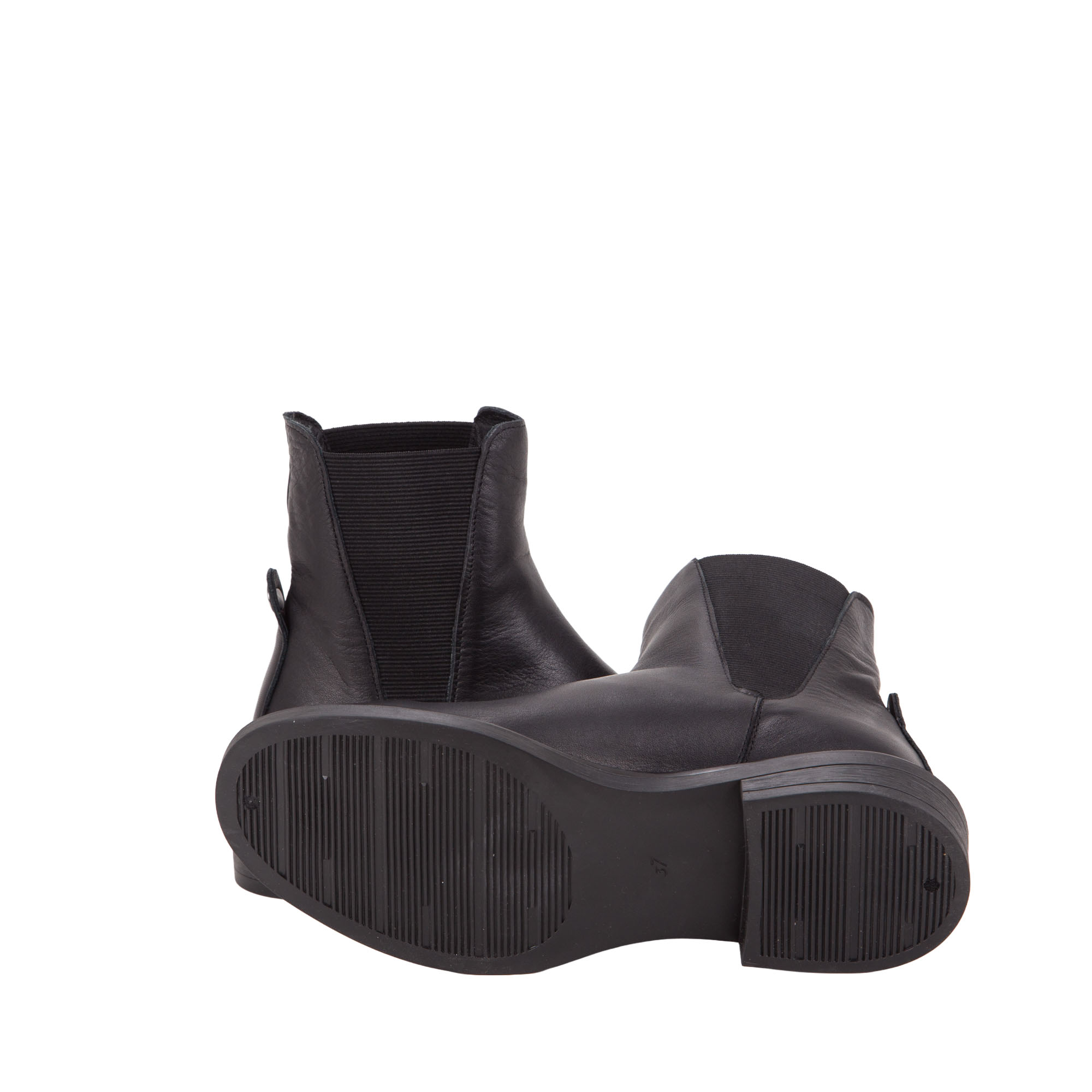 Stivaletti in pelle da donna alla caviglia con elastico e tacco 3 di Pelletteria Veneta
