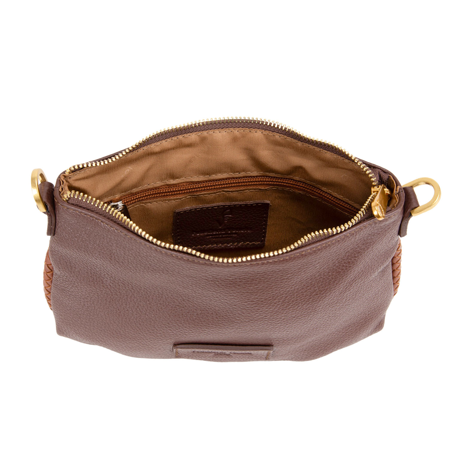Tracollina in pelle da donna con decorazione V27605 - immagine 6