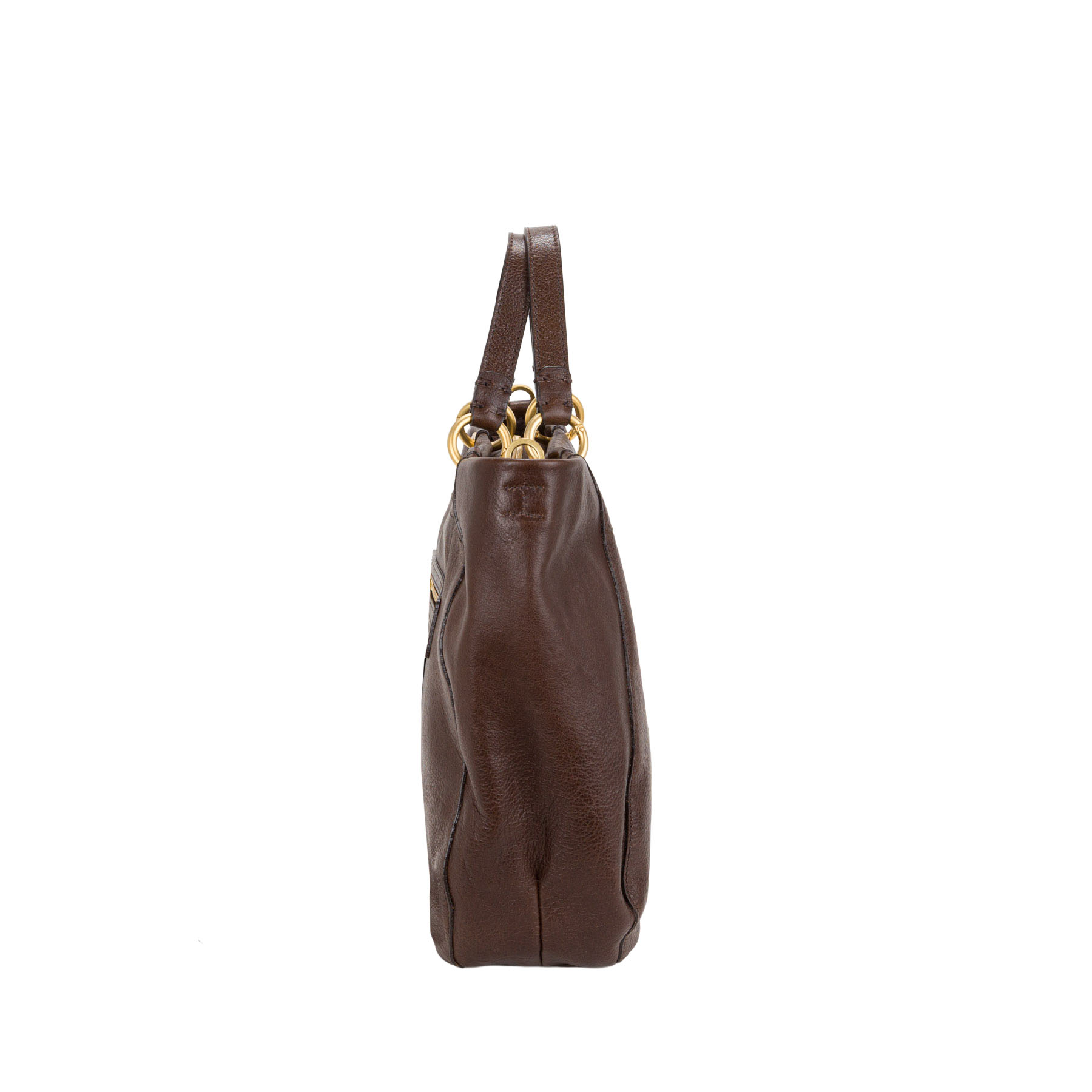 Borsa a mano con doppi manici in pelle conciata al vegetale art. V27203 di Pelletteria Veneta