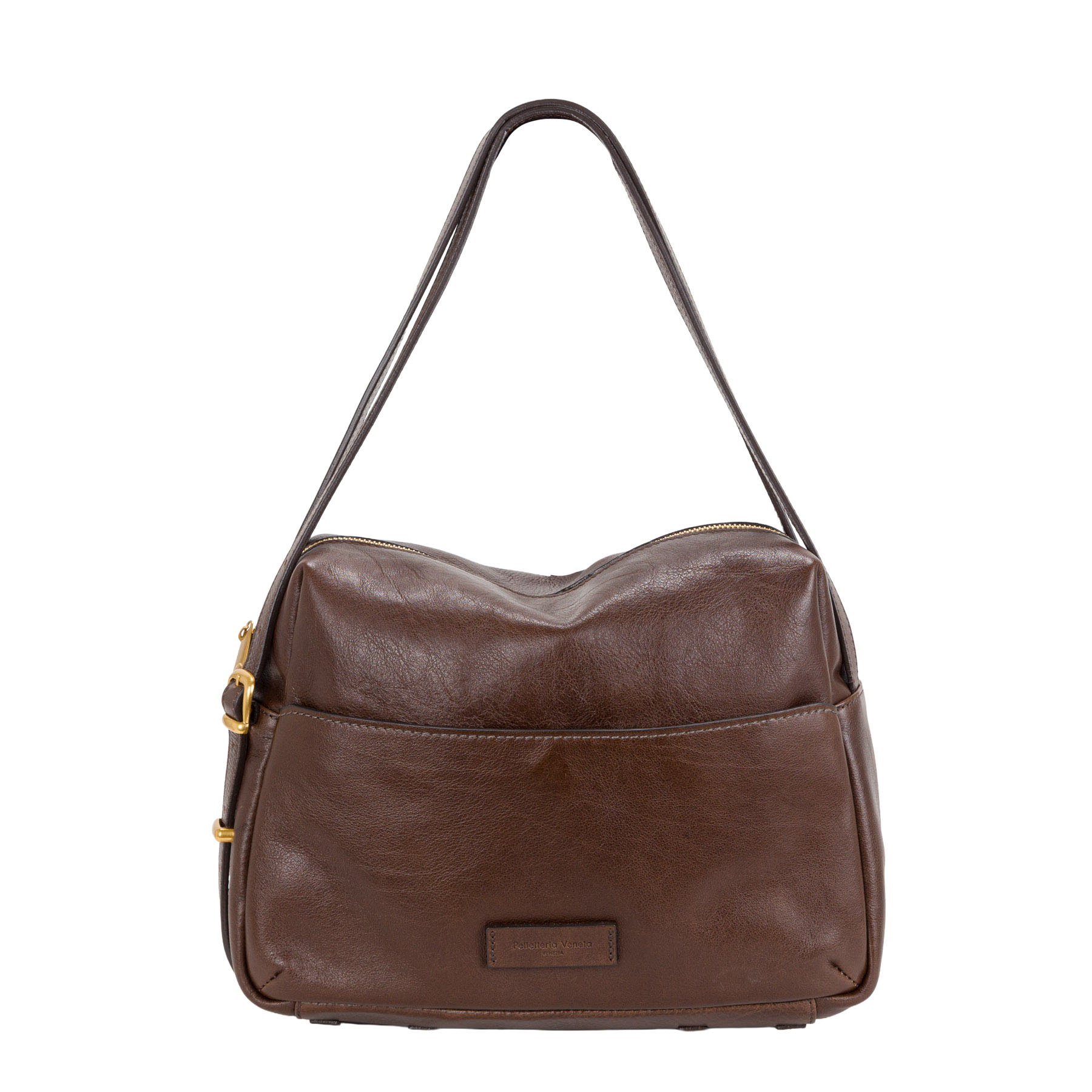 Bauletto in pelle conciata al vegetale con doppi manici art. F27206 di Pelletteria Veneta