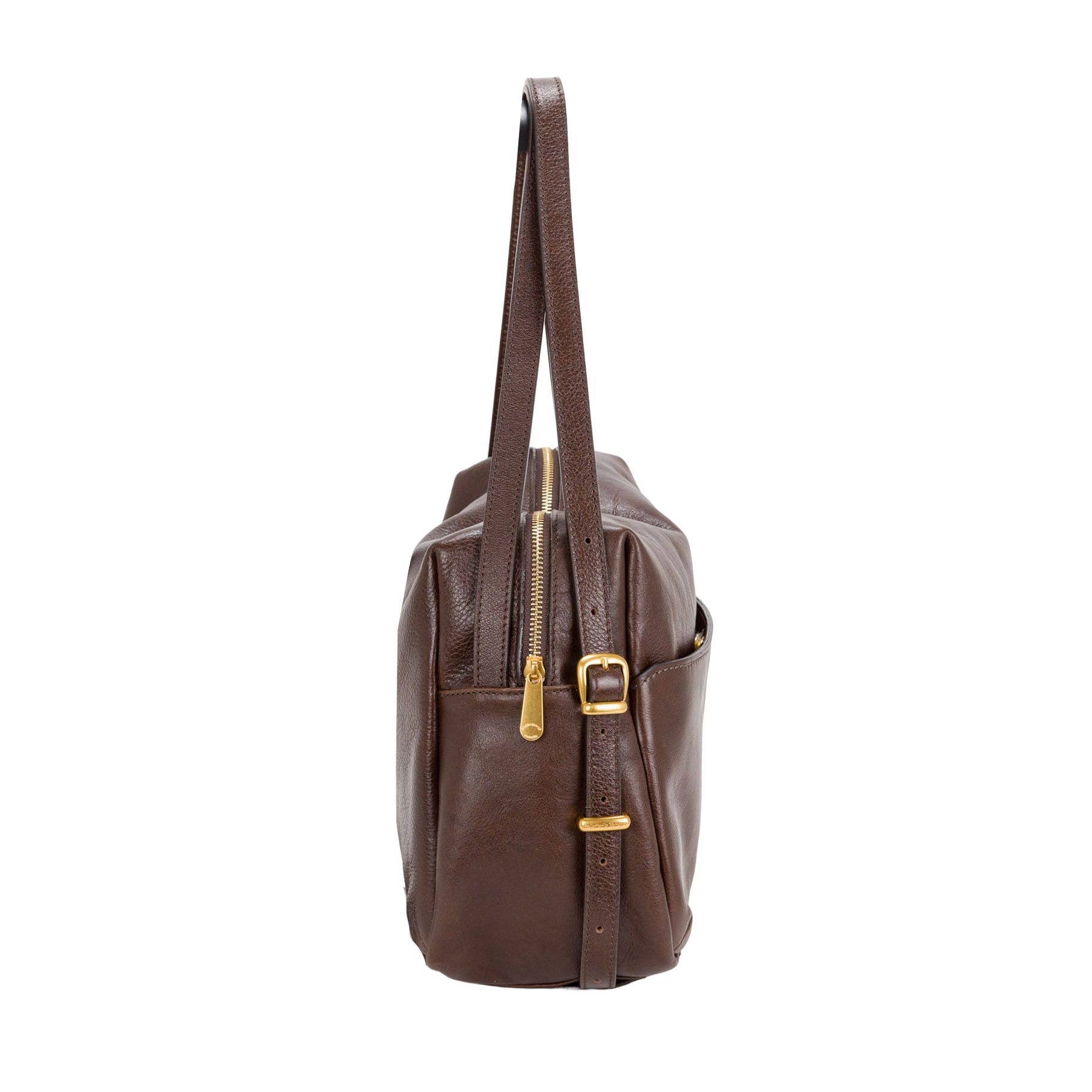 Bauletto in pelle conciata al vegetale con doppi manici art. F27206 di Pelletteria Veneta