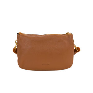 Compact Italian Leather Pochette with Braided Handle V27619 - Image 3
