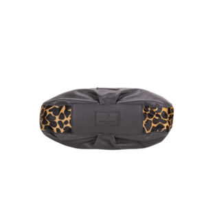 Borsa a spalla in nabuk da donna con manico intrecciati CAV26502 - immagine 4