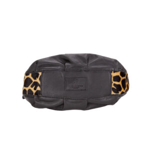 Borsa a spalla in nabuk da donna con manico intrecciati CAV26503 - immagine 3