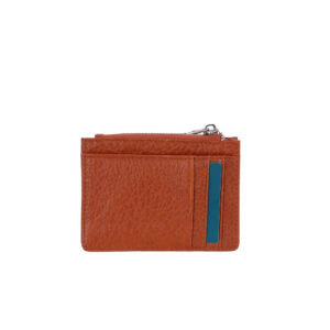 Porta tessere compatto con portamonete e 8 spazi per carte in totale, realizzato in pelle. Marchio Pelletteria Veneta