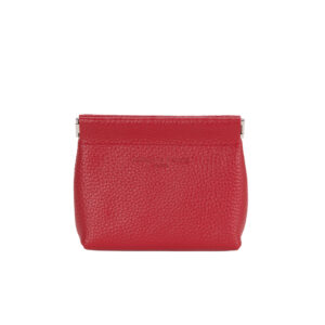 Trousse in pelle compatta con chiusura a scatto di Pelletteria Veneta