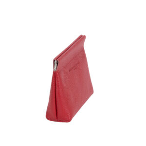 Trousse in pelle compatta con chiusura a scatto di Pelletteria Veneta