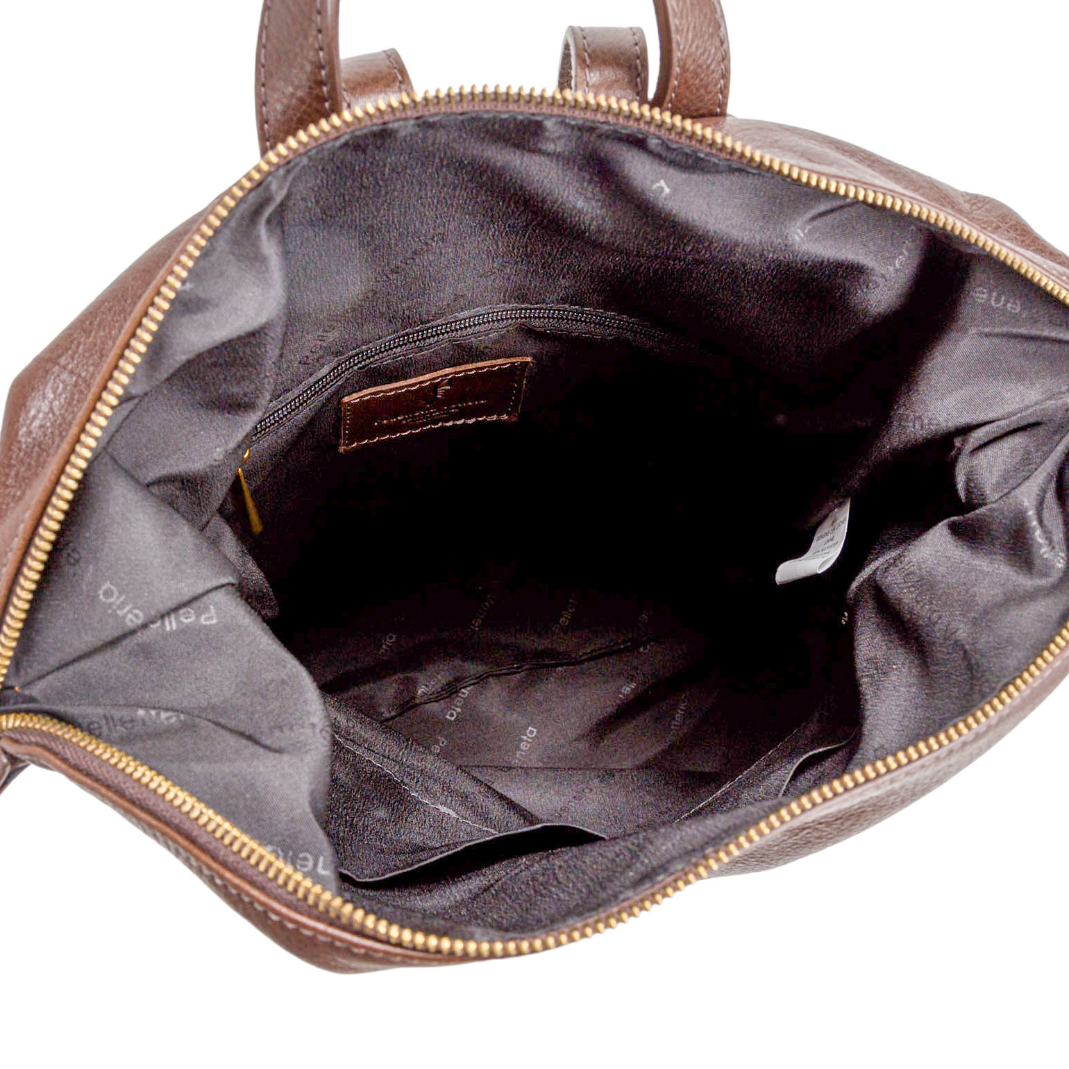 Expandable Leather Backpack with Adjustable Straps and Zip Closure - Image 6